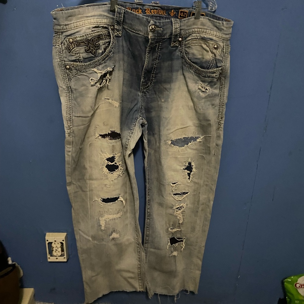 Men’s Rock Revival Jeans Altered Inseam